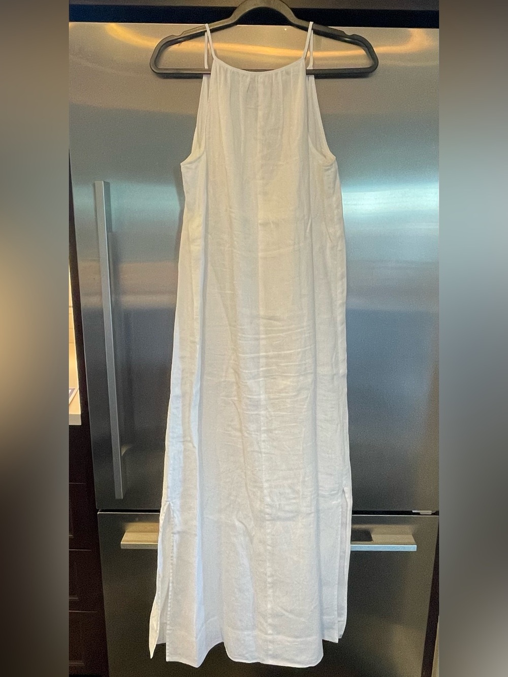 J Crew Linen Lined Maxi Halter Dress - Picture 2 of 4